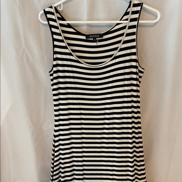 Ellen Tracy Dresses & Skirts - Black and white striped maxi dress
